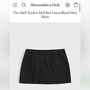 Abercrombie & Fitch Black Mini Skirt